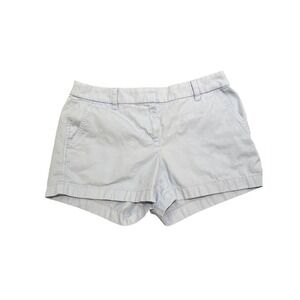 J.Crew Women's Size 6 Light Blue Chino Shorts Casual‎ Cotton Blend Summer